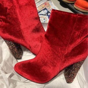 Neiman Marcus Velvet Boots